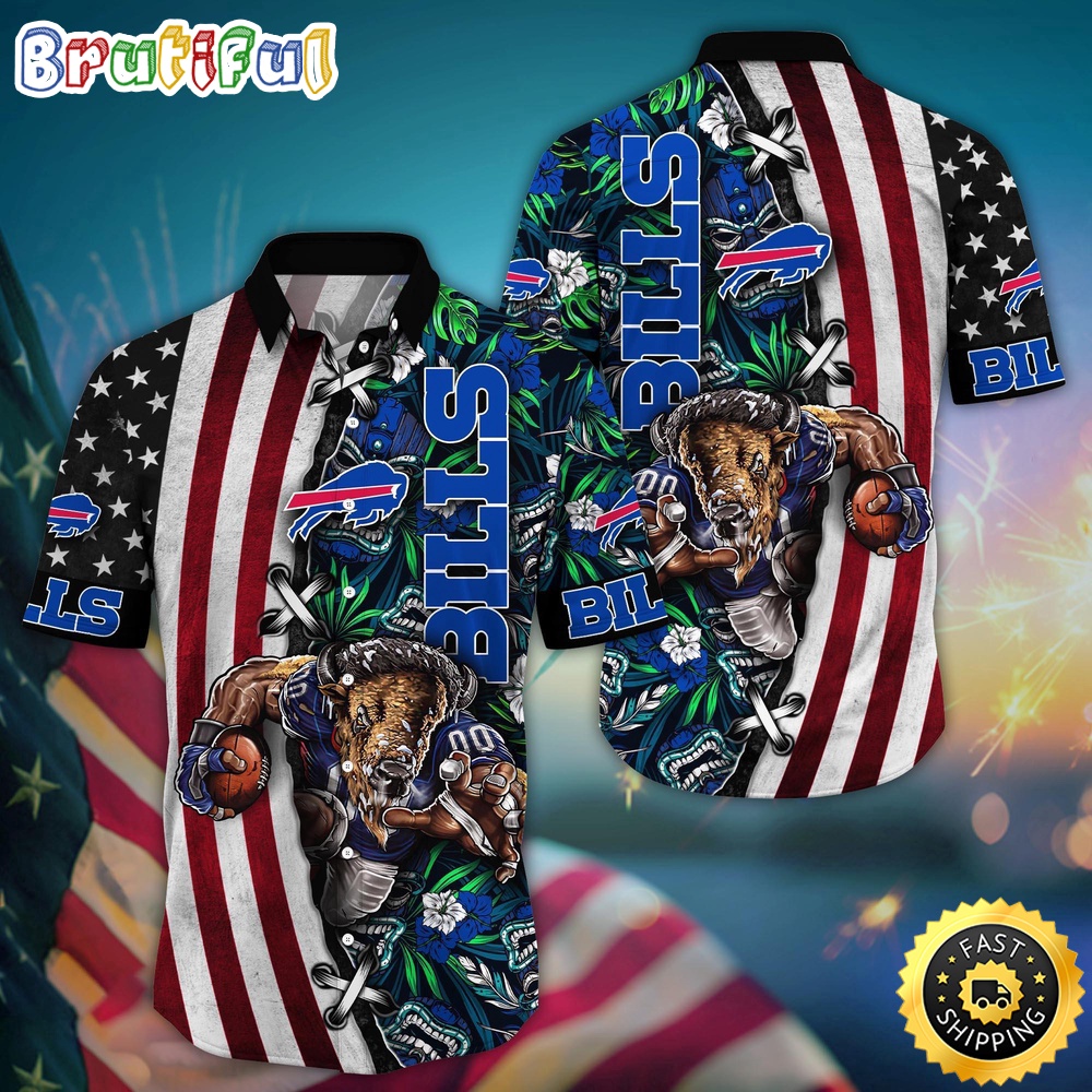 NFL Buffalo Bills Hawaii Shirt Mascot Aloha Summer Shirt