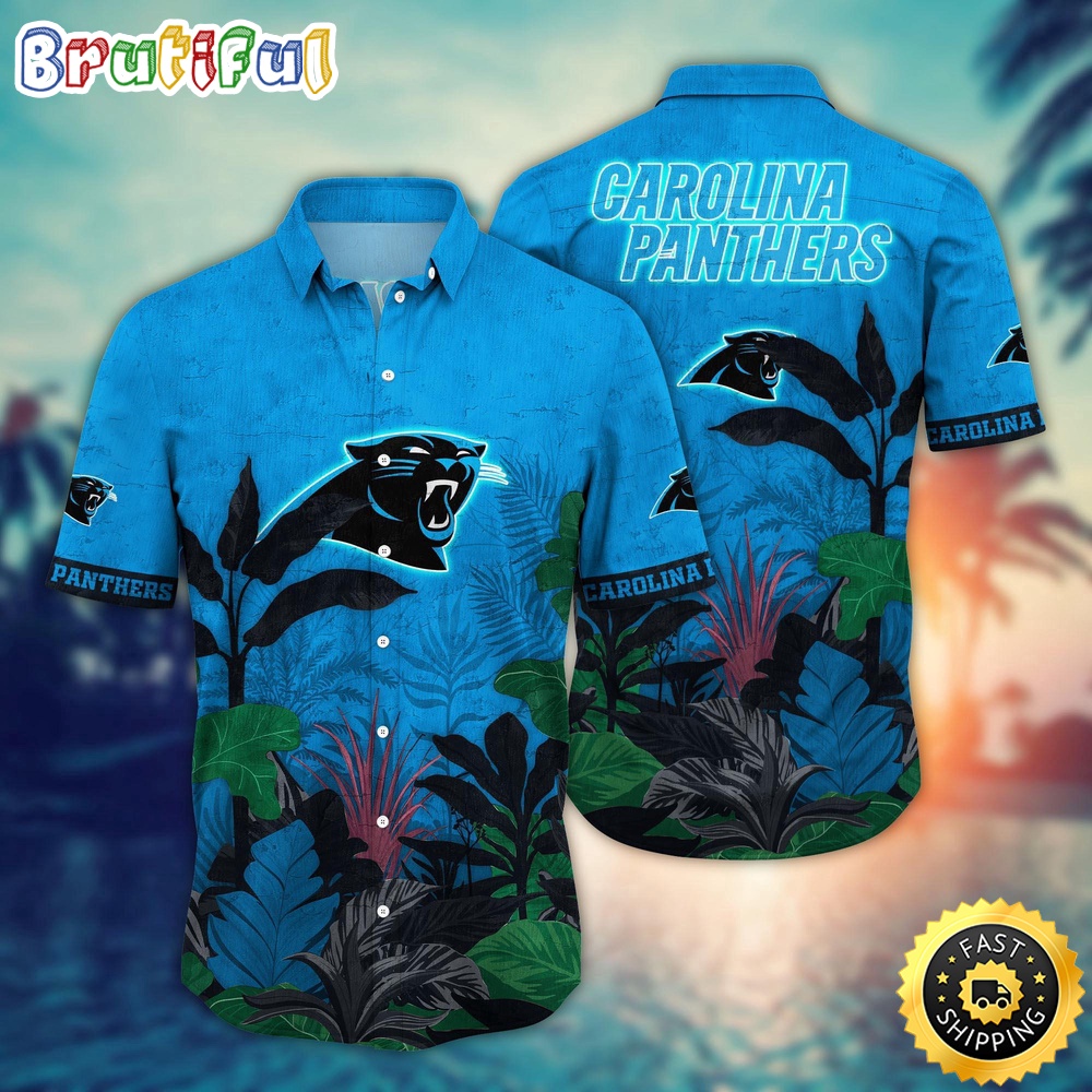 NFL Carolina Panthers Hawaii Shirt Flower Hawaiian Style Statements