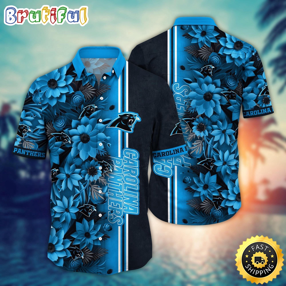 NFL Carolina Panthers Hawaii Shirt Flower Tropical Vibes In Shirts