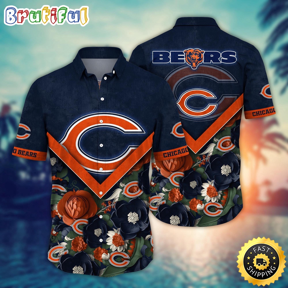 NFL Chicago Bears Hawaii Shirt Flower Summer Ready Shirts