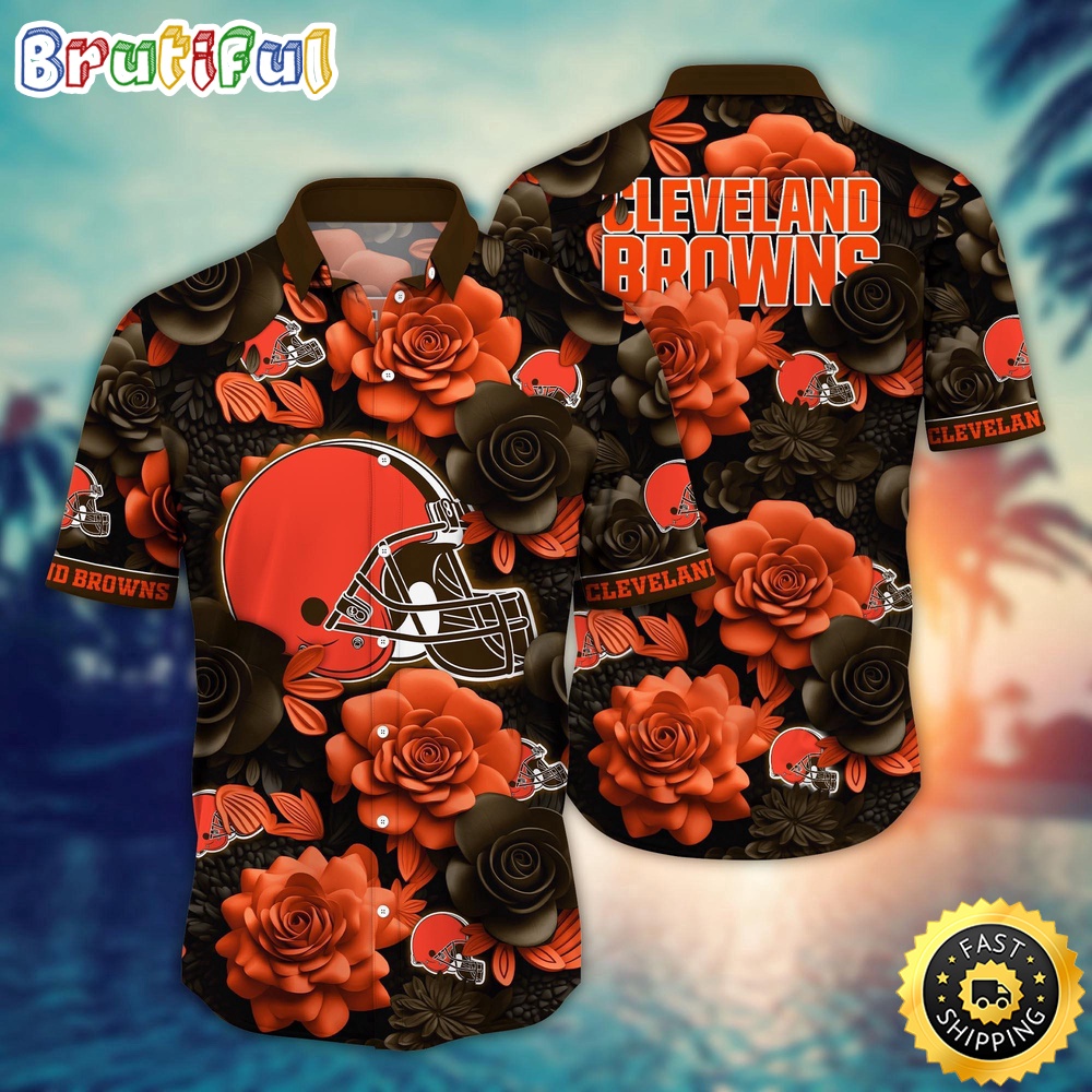 NFL Cleveland Browns Hawaii Shirt Flower Aloha Spirit Shirts