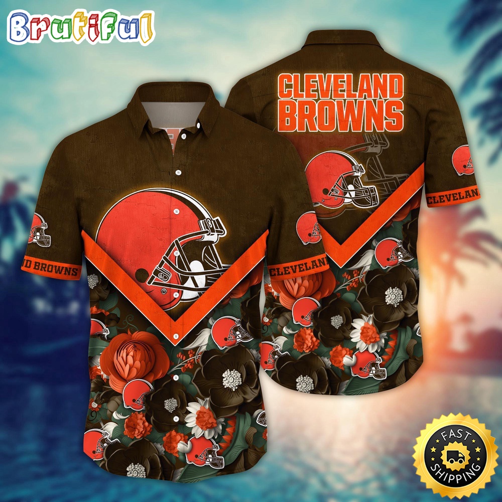 NFL Cleveland Browns Hawaii Shirt Flower Summer Ready Shirts
