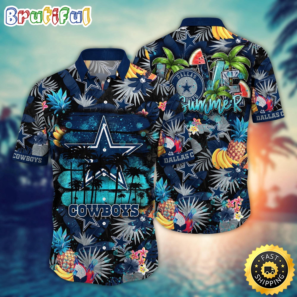 NFL Dallas Cowboys Hawaii Shirt Flower Relaxed Island Wear