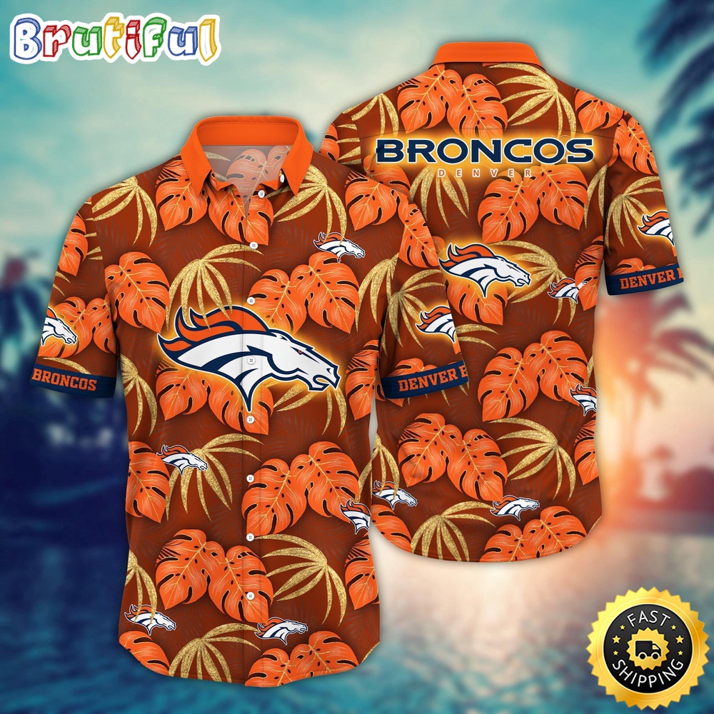 NFL Denver Broncos Hawaii Shirt Flower Beachy Keen Fashion
