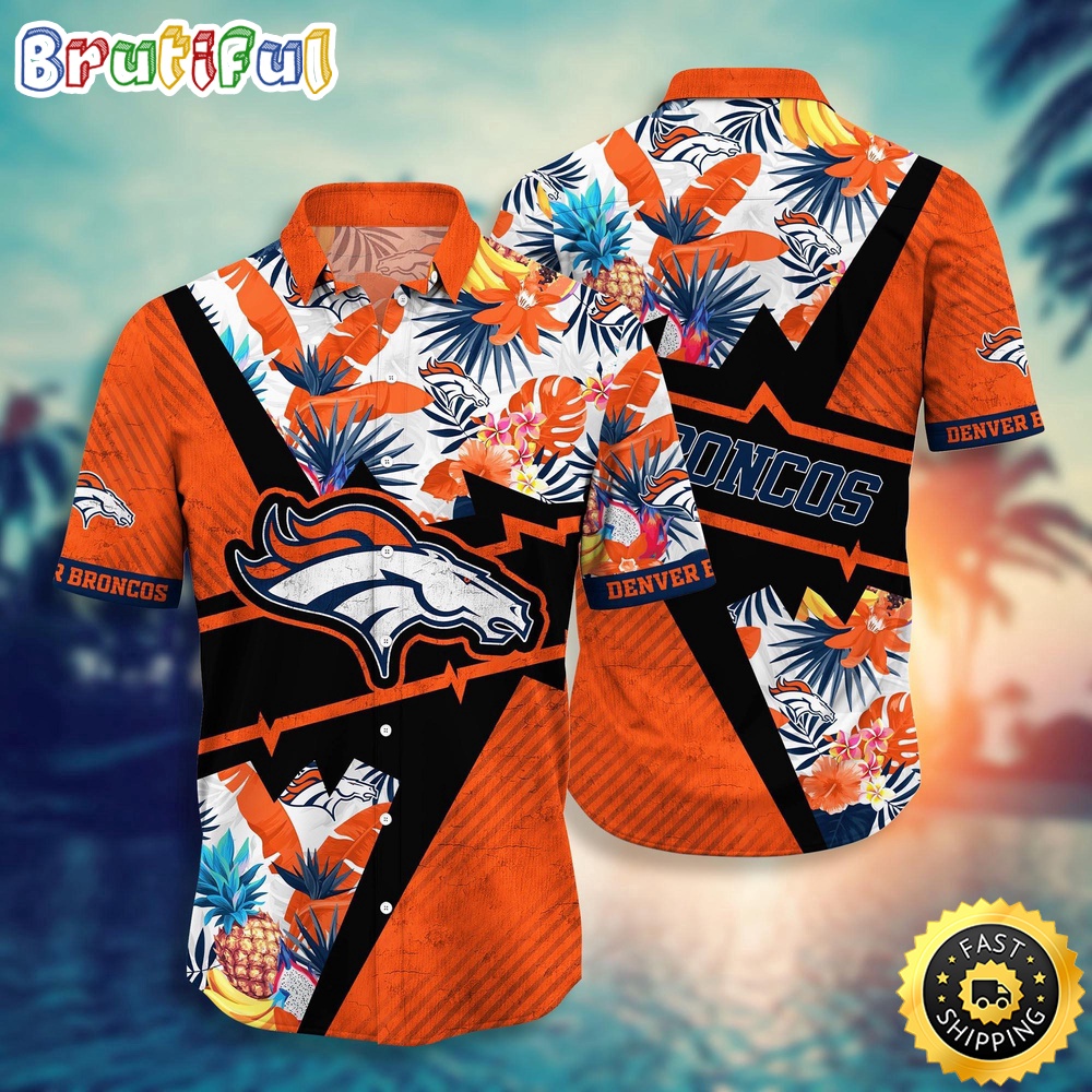 NFL Denver Broncos Hawaii Shirt Flower Island Inspired Apparel
