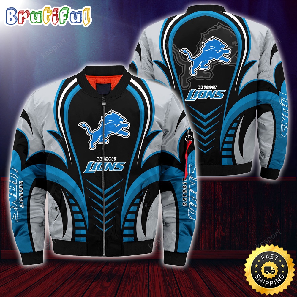 NFL Detroit Lions Bomber Jacket Trendy Bomber Jackets