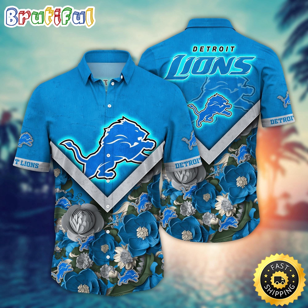 NFL Detroit Lions Hawaii Shirt Flower Summer Ready Shirts