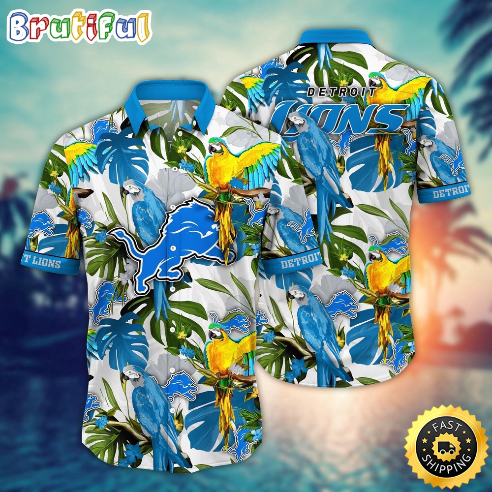 NFL Detroit Lions Hawaii Shirt Flower Sunshine Inspired Tops