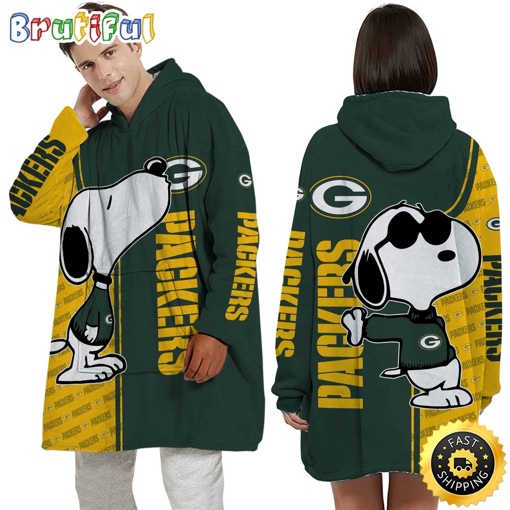 NFL Green Bay Packers Blanket Hoodie For Fans Unisex Hoodie