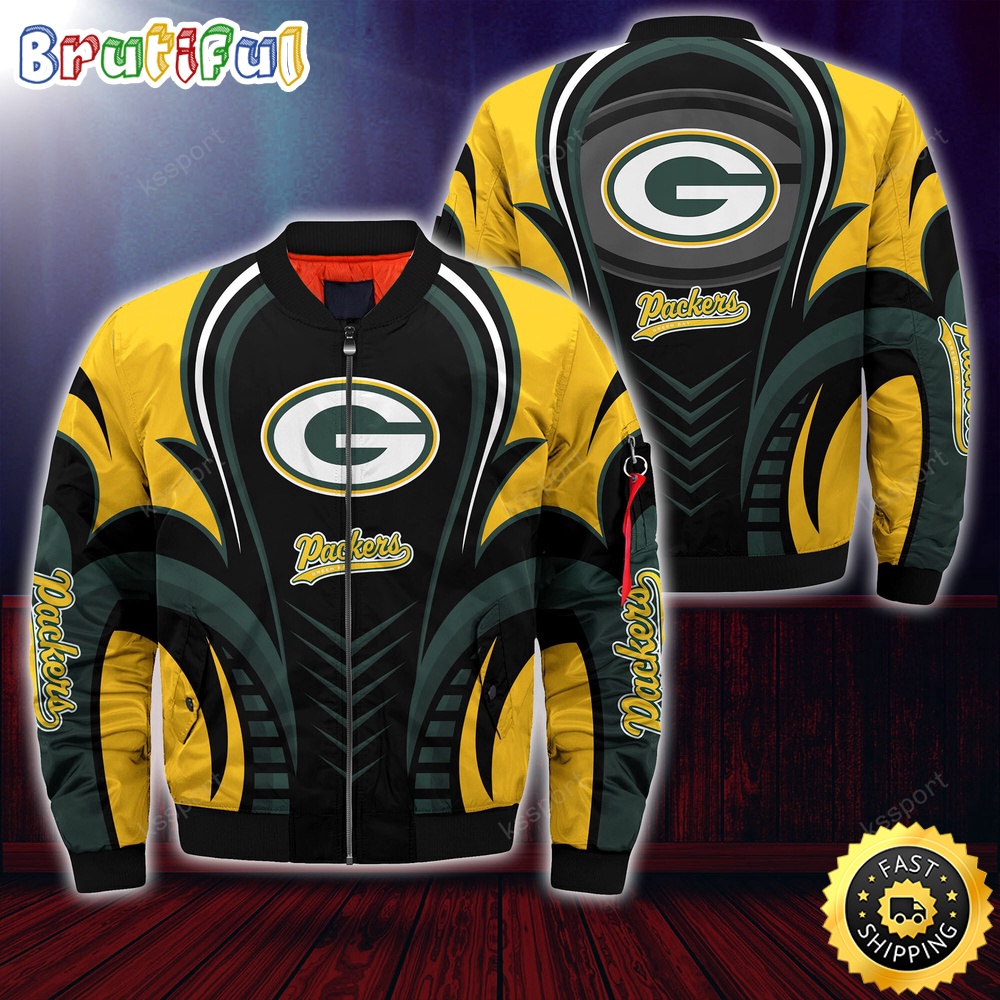 NFL Green Bay Packers Bomber Jacket Trendy Bomber Jackets