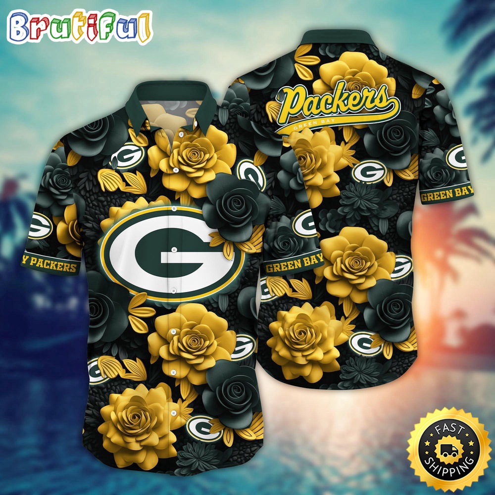 NFL Green Bay Packers Hawaii Shirt Flower Aloha Spirit Shirts