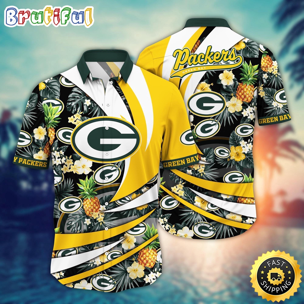 NFL Green Bay Packers Hawaii Shirt Flower Classic Hawaiian Prints