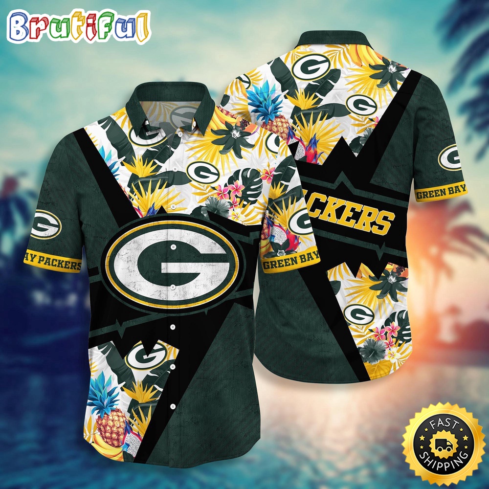 NFL Green Bay Packers Hawaii Shirt Flower Island Inspired Apparel