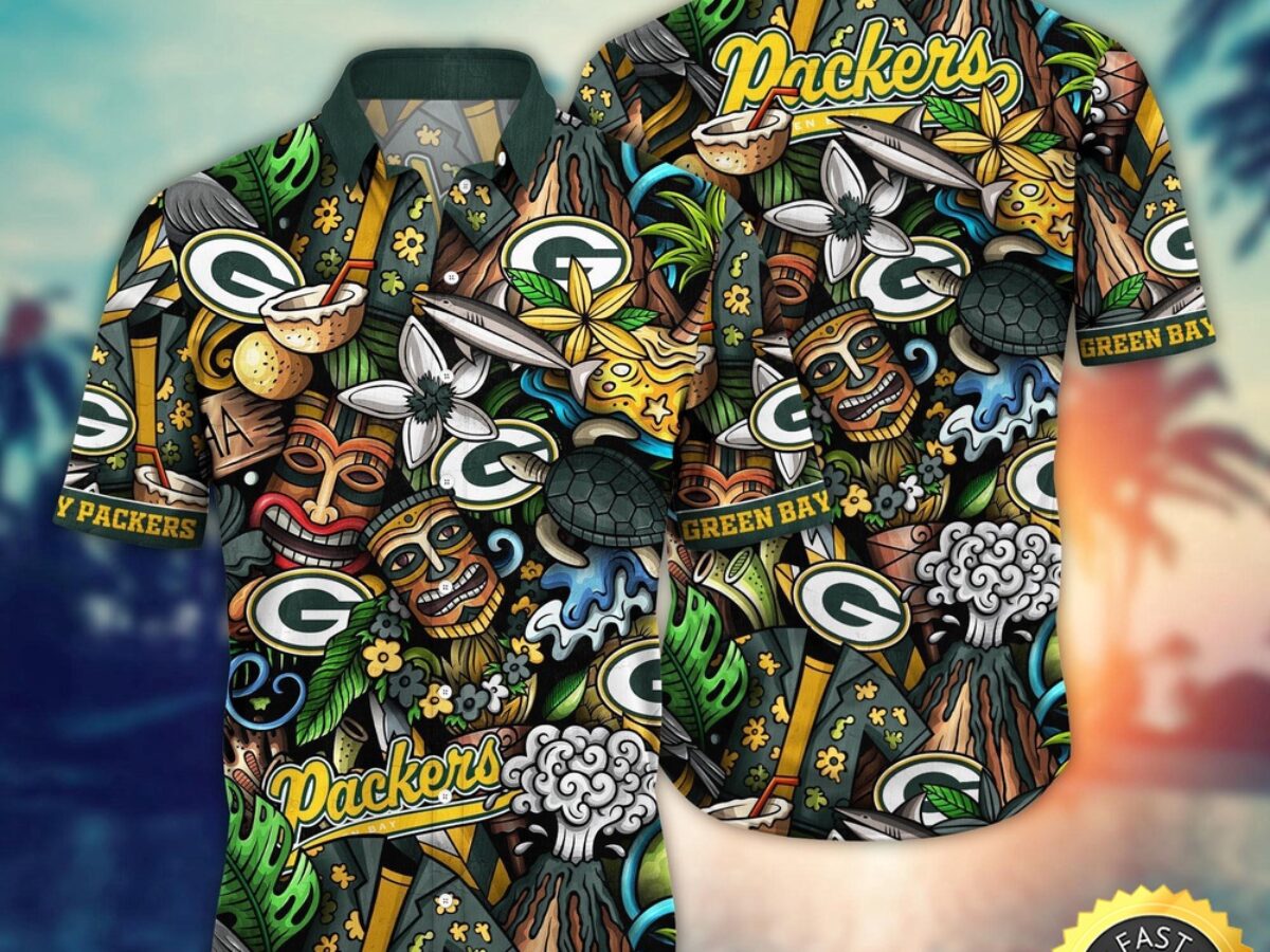 NFL Green Bay Packers Hawaii Shirt Flower Tiki Me Off Aloha Shirt