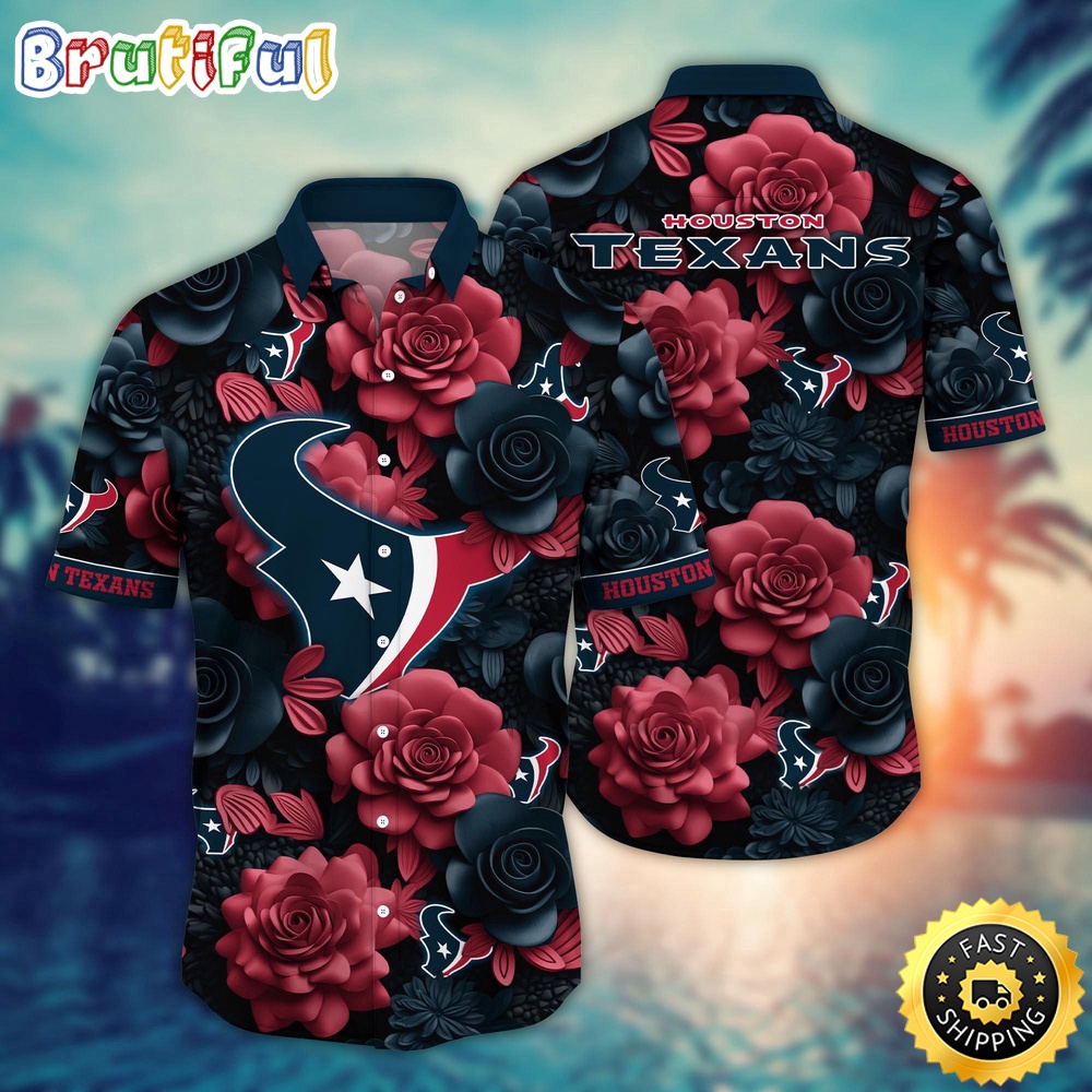 NFL Houston Texans Hawaii Shirt Flower Aloha Spirit Shirts