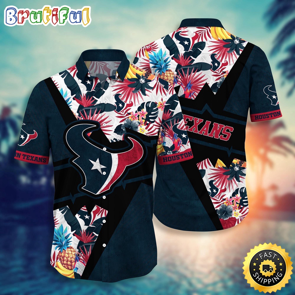 NFL Houston Texans Hawaii Shirt Flower Island Inspired Apparel