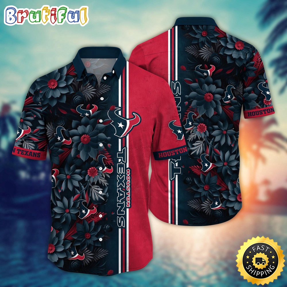 NFL Houston Texans Hawaii Shirt Flower Tropical Vibes In Shirts