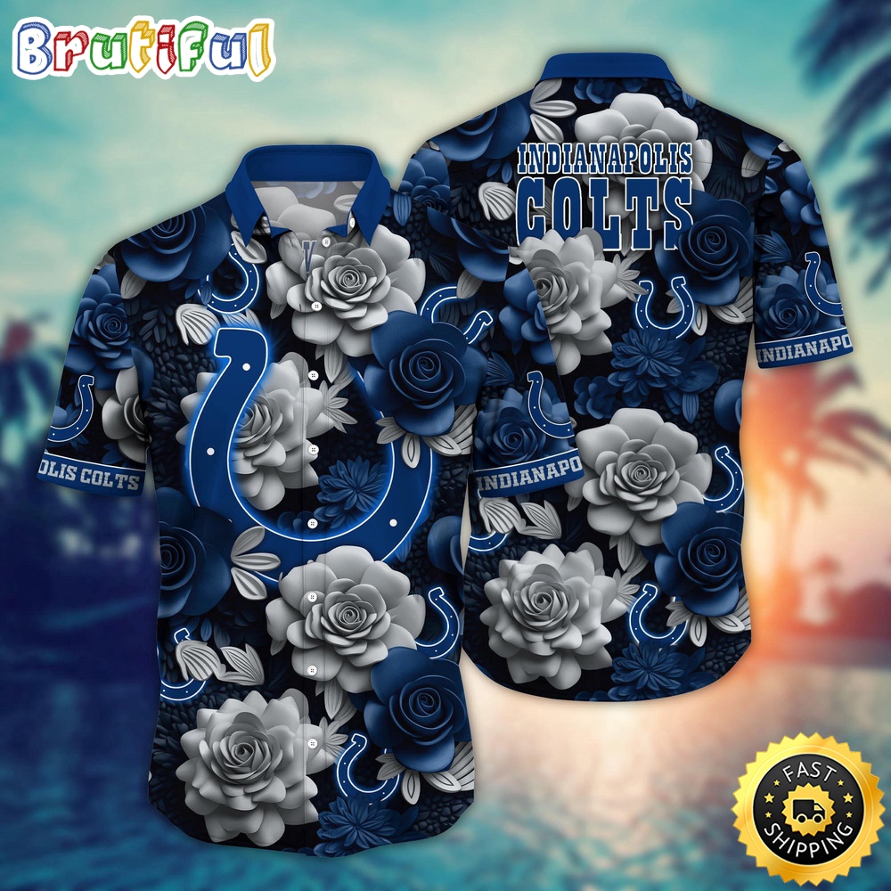NFL Indianapolis Colts Hawaii Shirt Flower Aloha Spirit Shirts