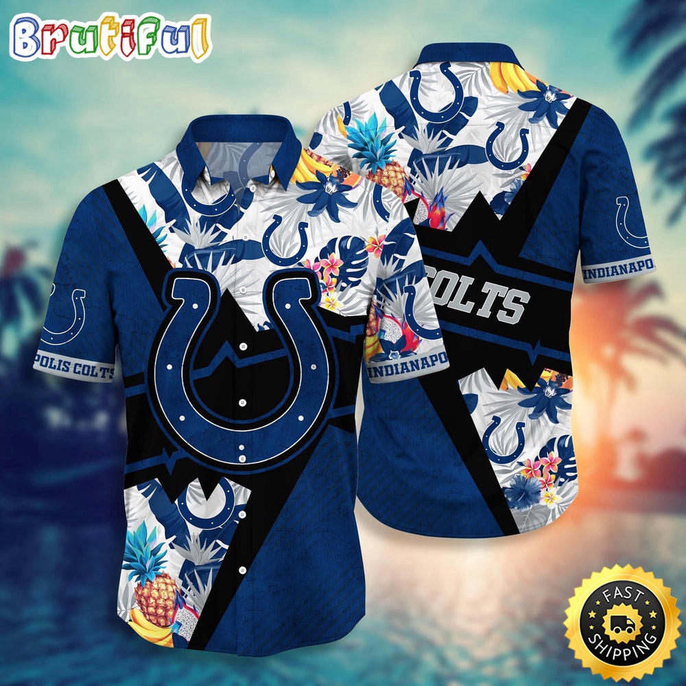 NFL Indianapolis Colts Hawaii Shirt Flower Island Inspired Apparel