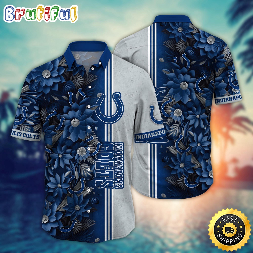NFL Indianapolis Colts Hawaii Shirt Flower Tropical Vibes In Shirts
