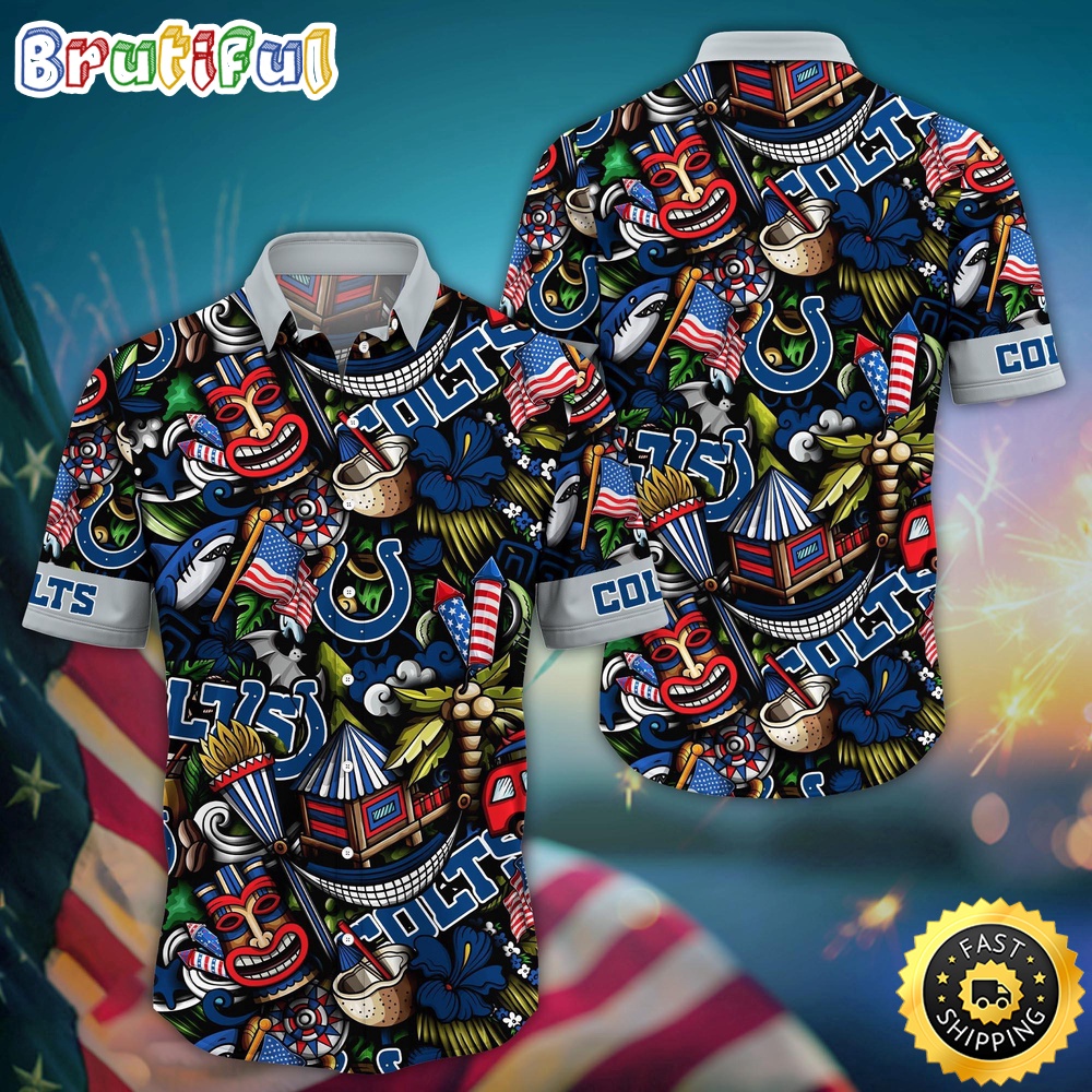 NFL Indianapolis Colts Hawaii Shirt Tiki Me Off Aloha Shirt
