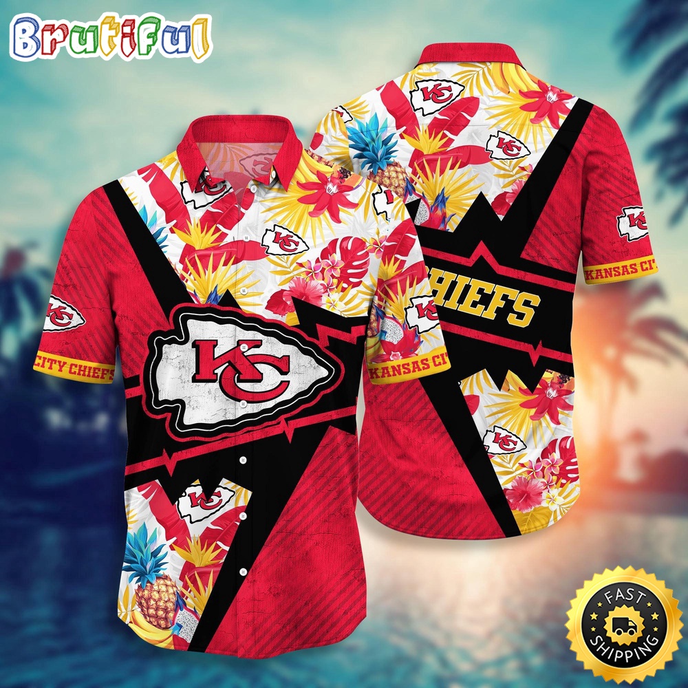 NFL Kansas City Chiefs Hawaii Shirt Flower Island Inspired Apparel