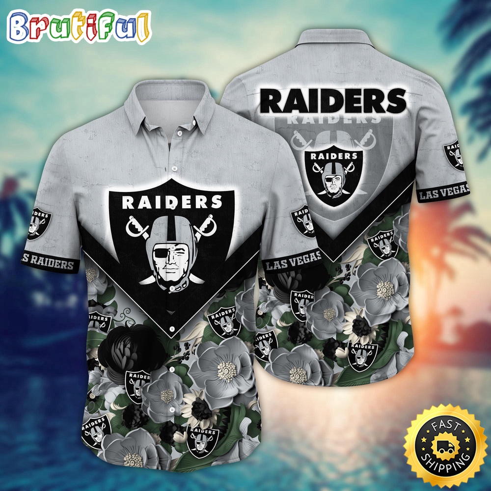 NFL Las Vegas Raiders Hawaii Shirt Flower Summer Ready Shirts