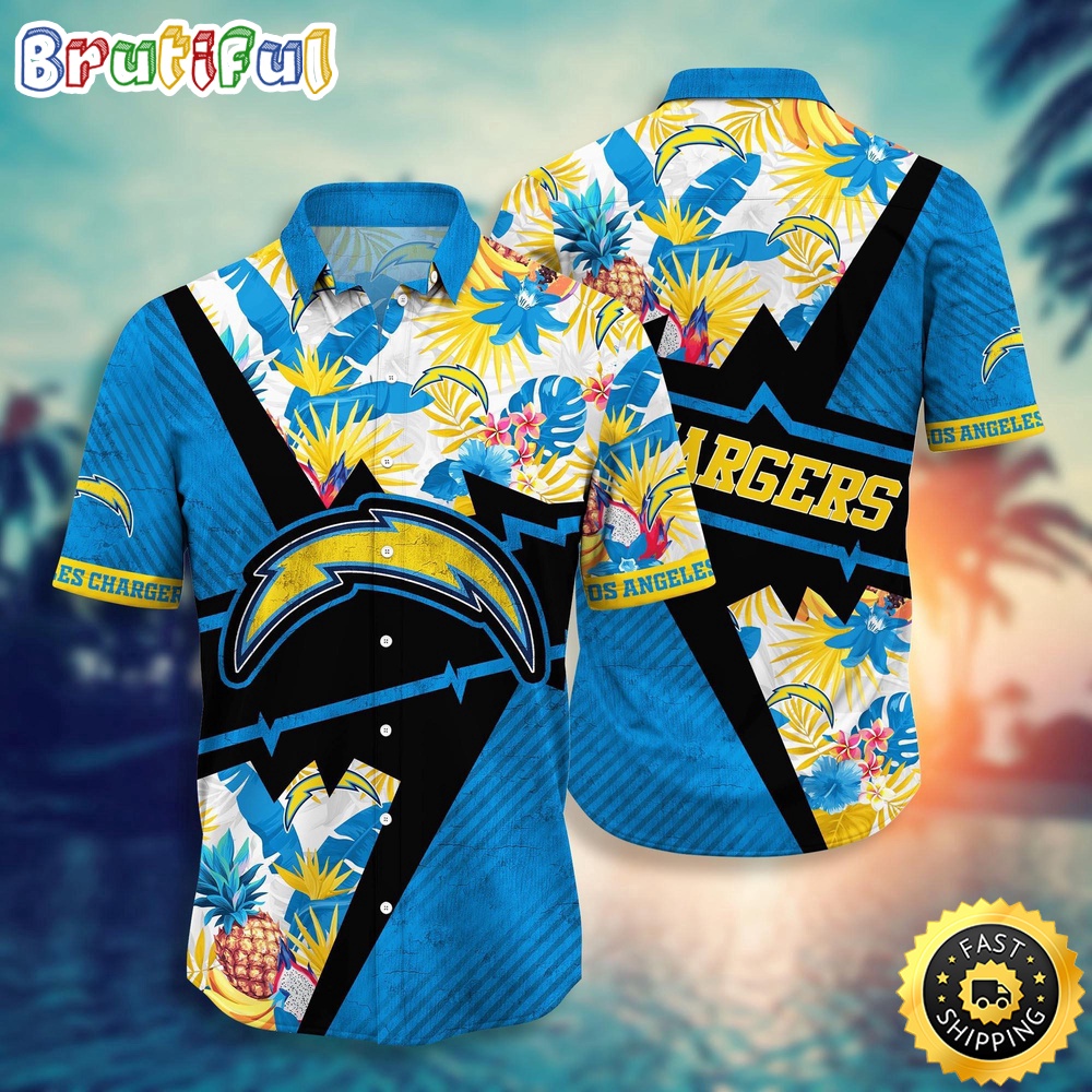 NFL Los Angeles Chargers Hawaii Shirt Flower Island Inspired Apparel