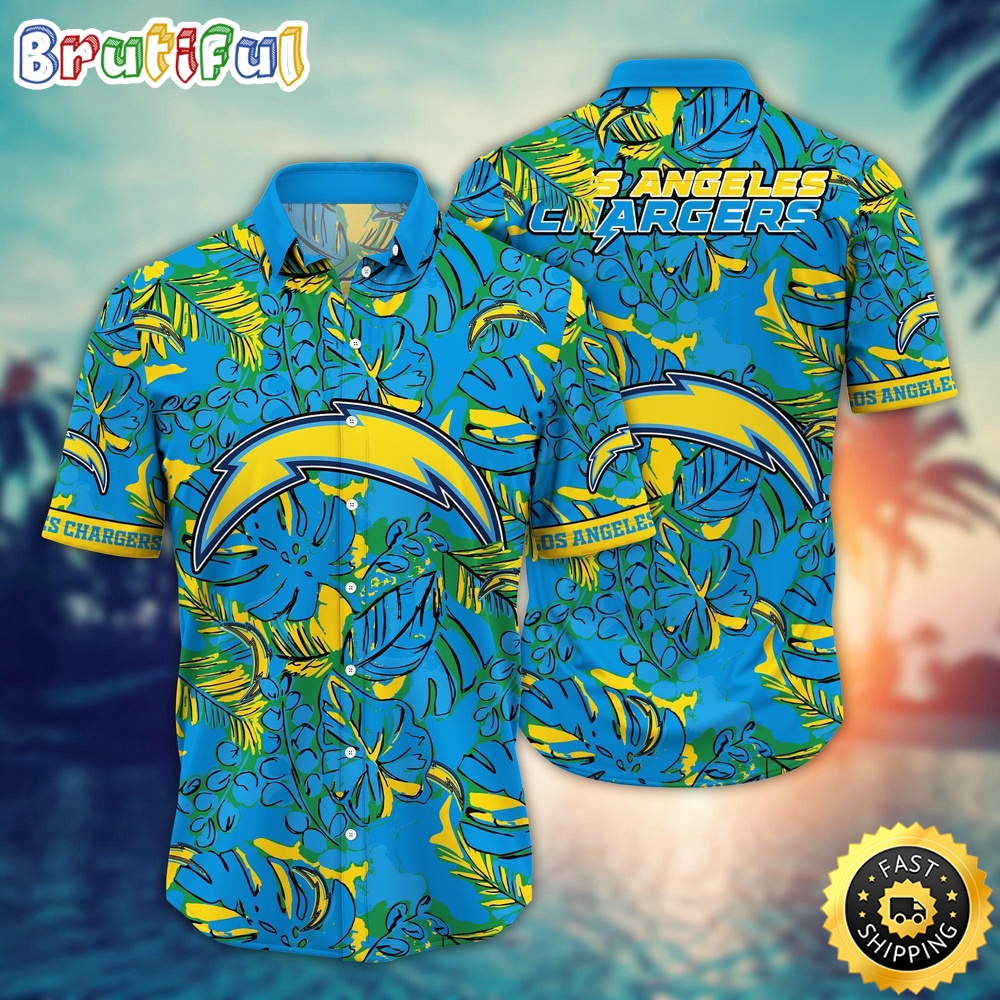 NFL Los Angeles Chargers Hawaii Shirt Flower Tropical Holiday Attire