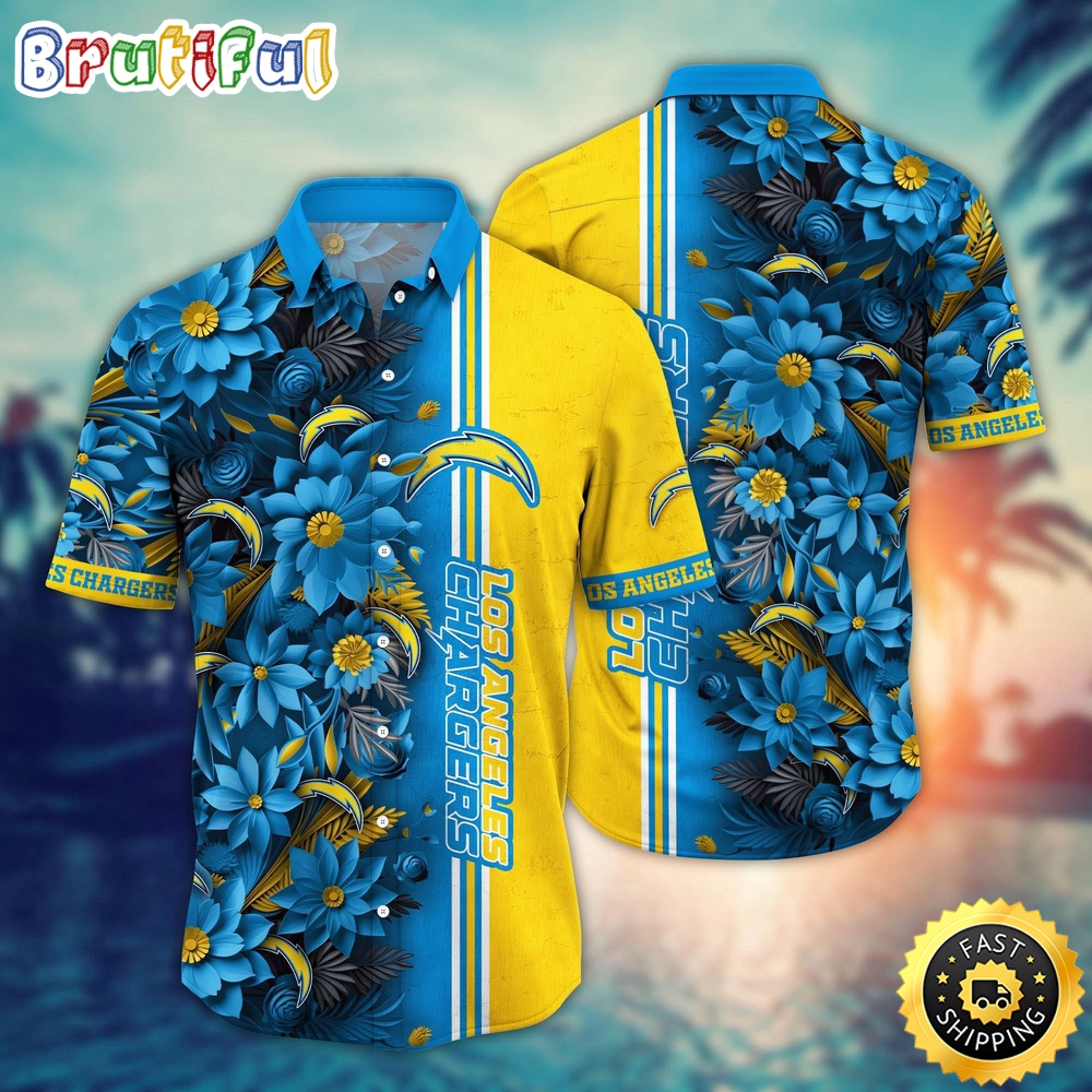 NFL Los Angeles Chargers Hawaii Shirt Flower Tropical Vibes In Shirts