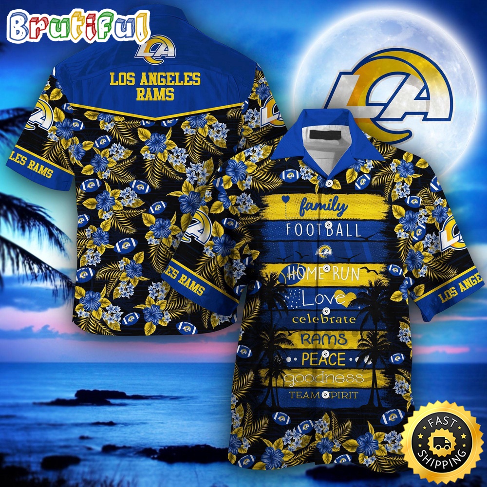 NFL Los Angeles Rams Hawaii Shirt Family Football Sport Shirt For Loved Ones And Friends
