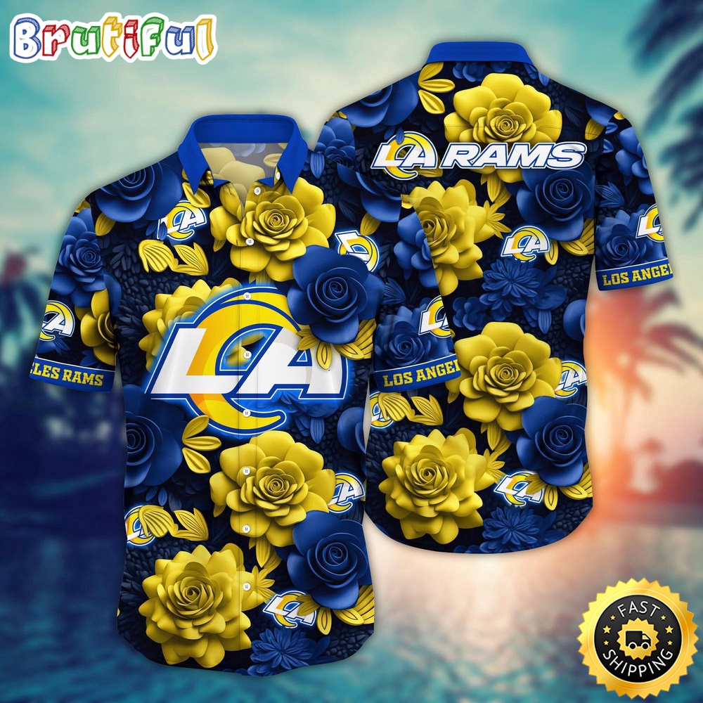 NFL Los Angeles Rams Hawaii Shirt Flower Aloha Spirit Shirts