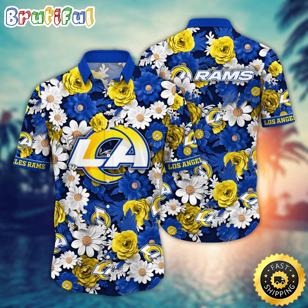 NFL Los Angeles Rams Hawaii Shirt Flower Sunny Day Essentials