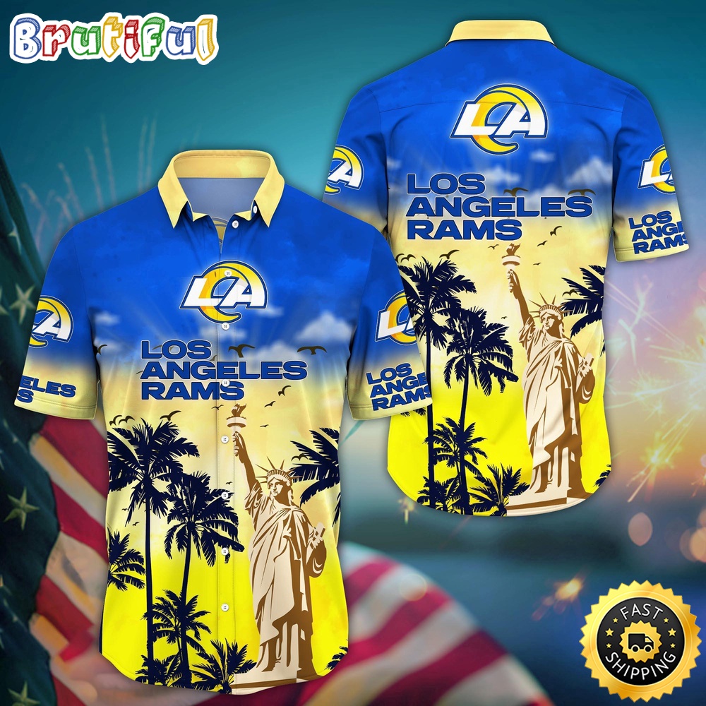 NFL Los Angeles Rams Hawaii Shirt Statue Of Liberty Aloha Shirt