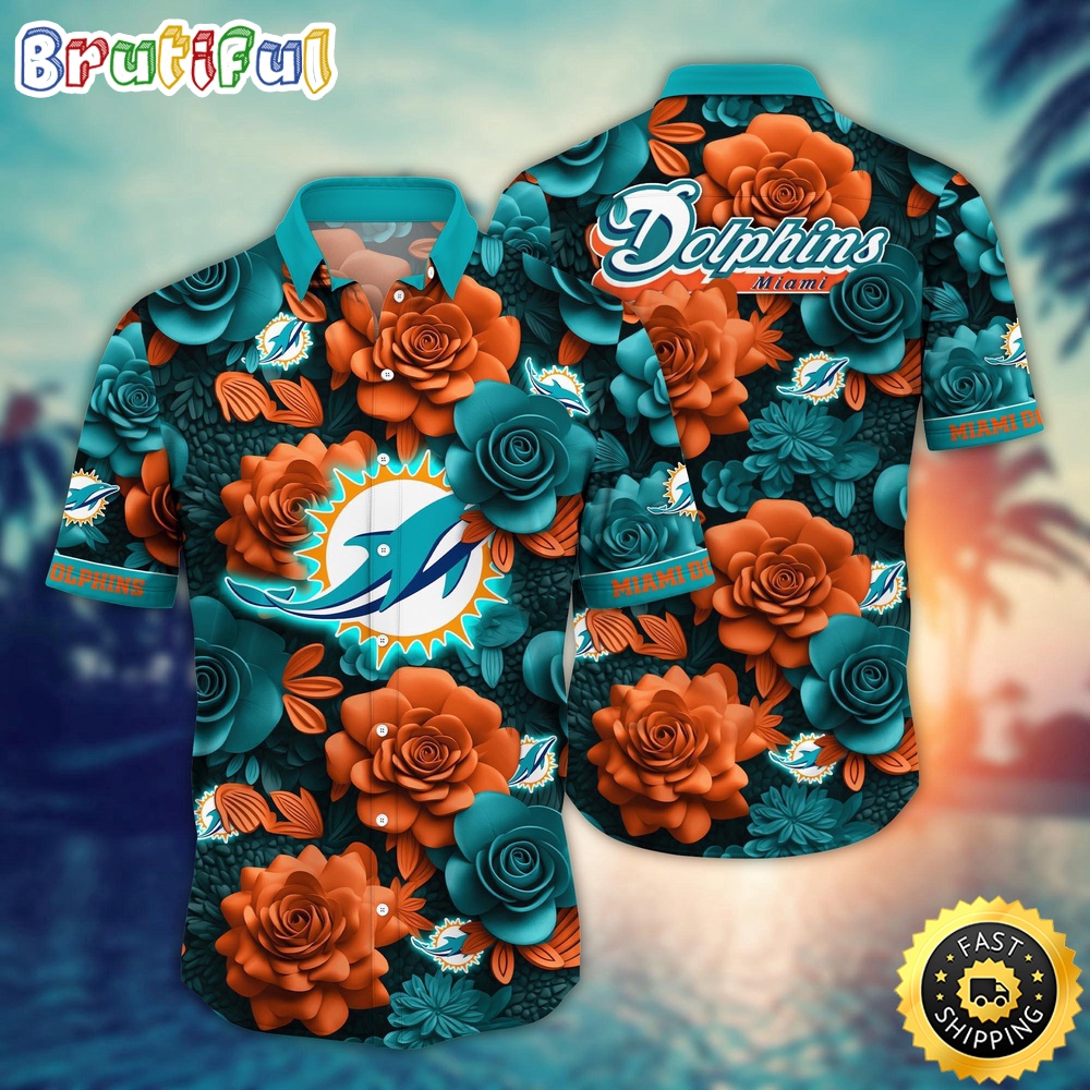 NFL Miami Dolphins Hawaii Shirt Flower Aloha Spirit Shirts