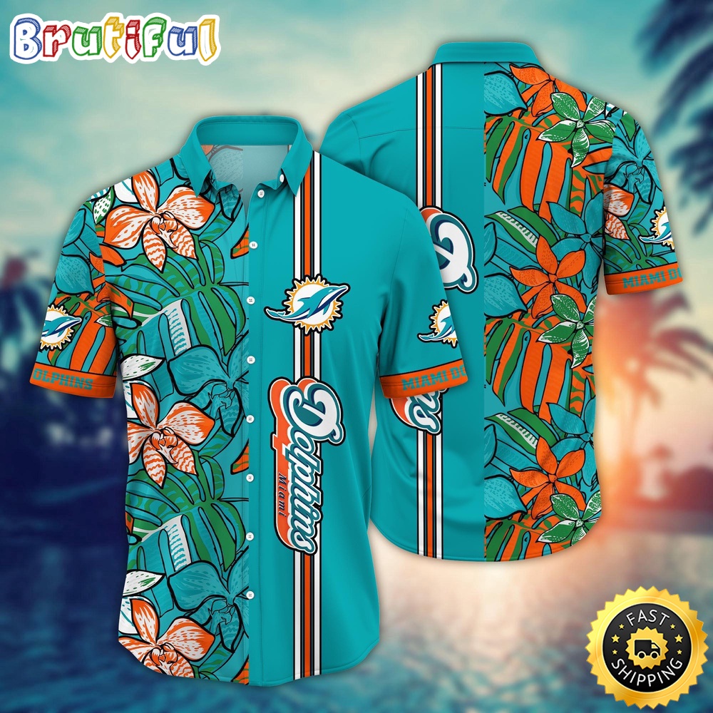NFL Miami Dolphins Hawaii Shirt Flower Chic Aloha Fashion