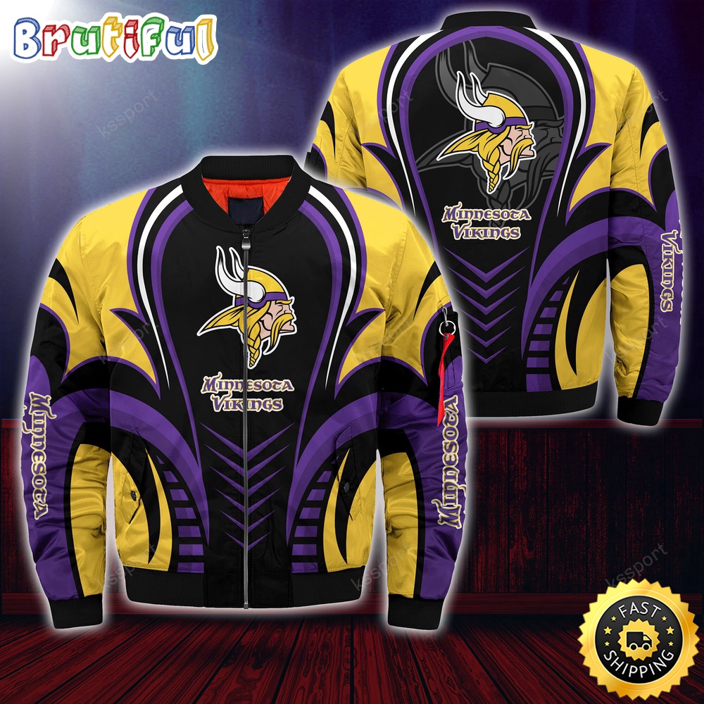 NFL Minnesota Vikings Bomber Jacket Trendy Bomber Jackets