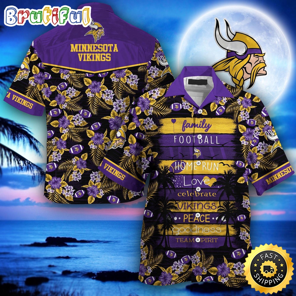 NFL Minnesota Vikings Hawaii Shirt Family Football Sport Shirt For Loved Ones And Friends