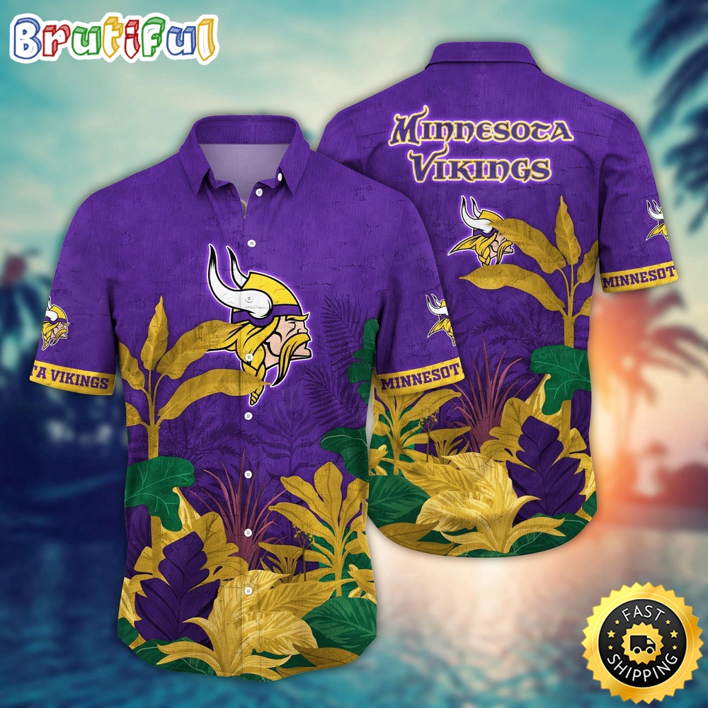 NFL Minnesota Vikings Hawaii Shirt Flower Hawaiian Style Statements