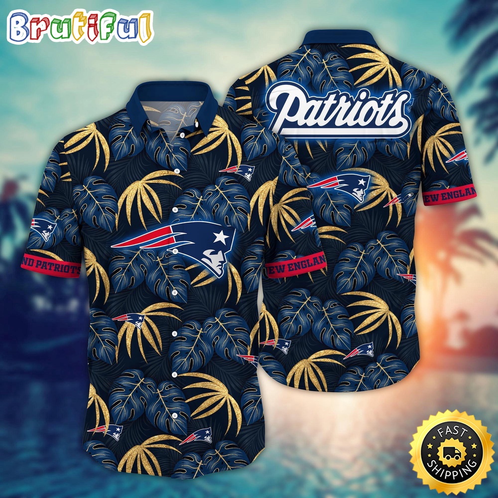 NFL New England Patriots Hawaii Shirt Flower Beachy Keen Fashion