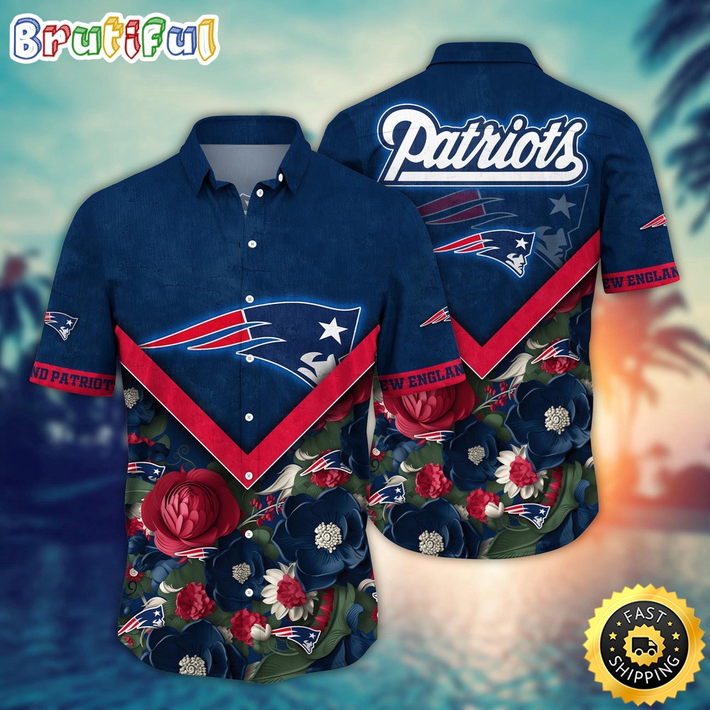 NFL New England Patriots Hawaii Shirt Flower Summer Ready Shirts