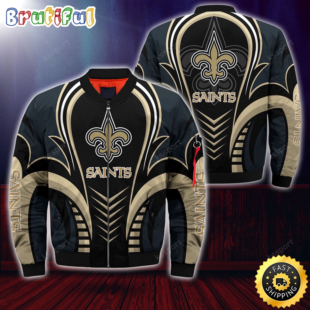 NFL New Orleans Saints Bomber Jacket Trendy Bomber Jackets