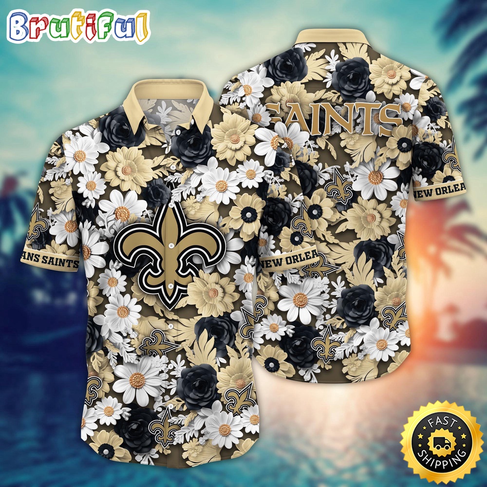 NFL New Orleans Saints Hawaii Shirt Flower Sunny Day Essentials