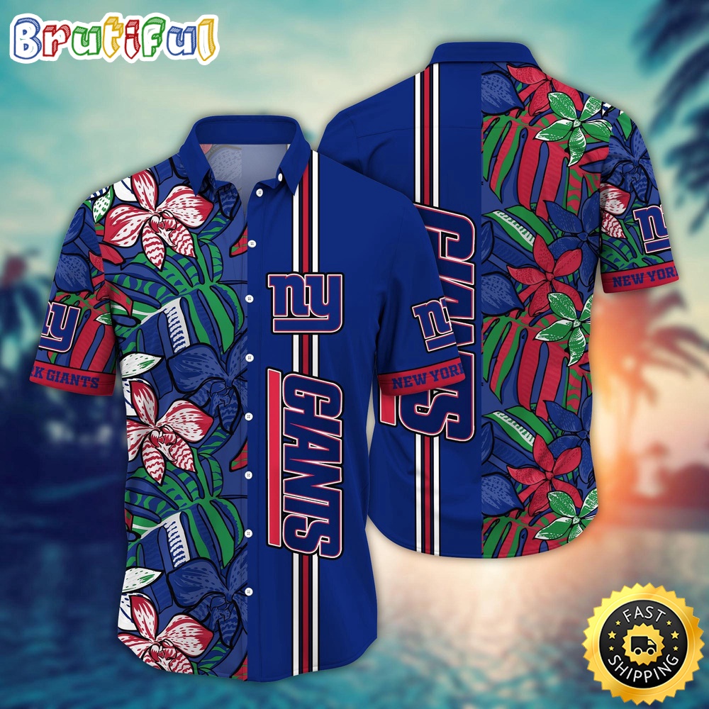 NFL New York Giants Hawaii Shirt Flower Chic Aloha Fashion