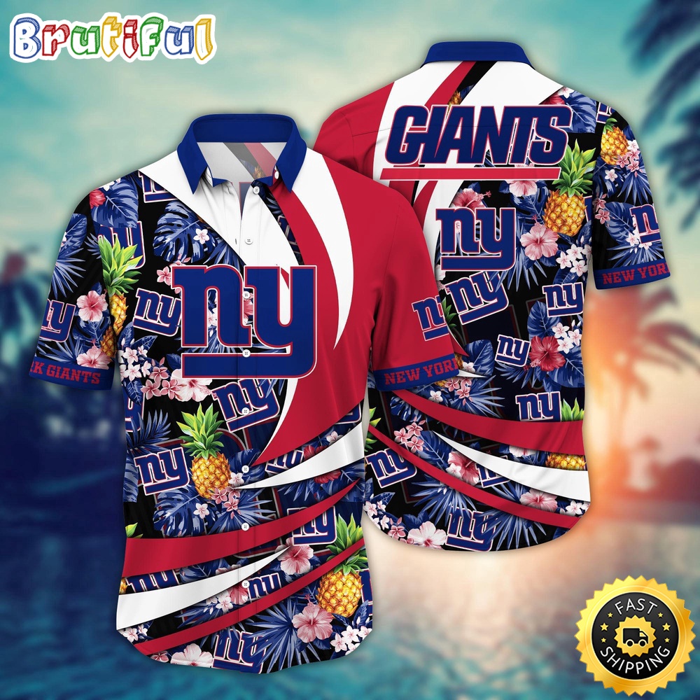 NFL New York Giants Hawaii Shirt Flower Classic Hawaiian Prints