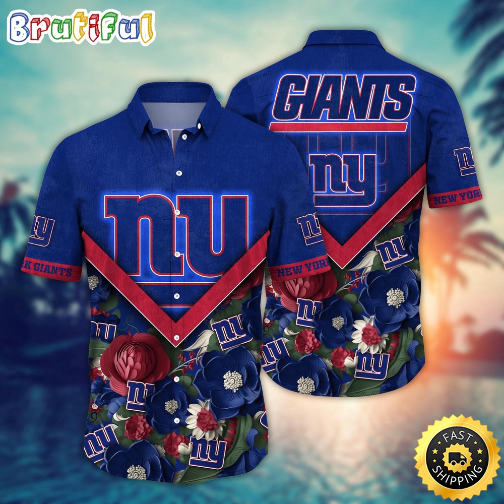 NFL New York Giants Hawaii Shirt Flower Summer Ready Shirts