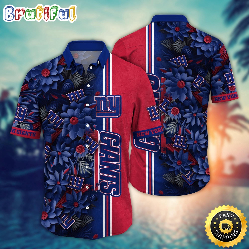 NFL New York Giants Hawaii Shirt Flower Tropical Vibes In Shirts