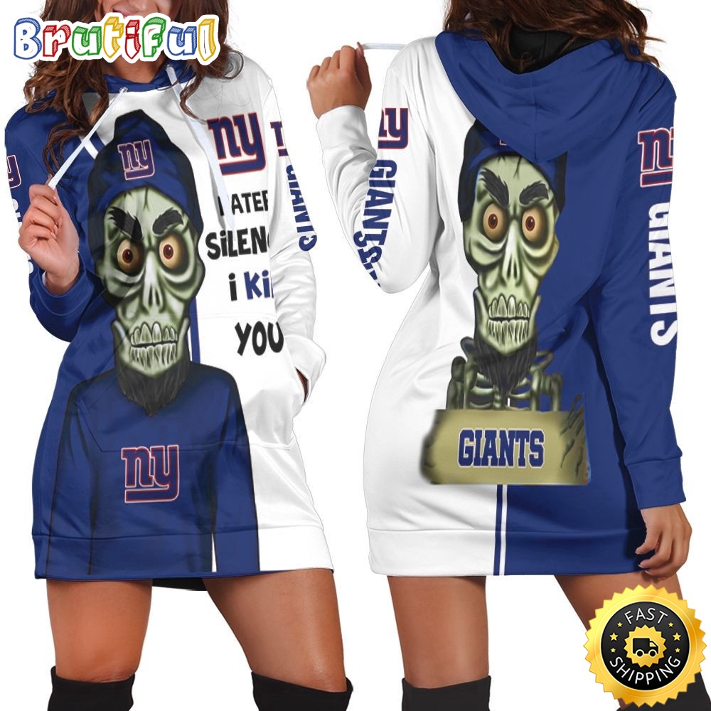 NFL New York Giants Hoodie Dress Haters I Kill You Print 3D Hoodie Women For Fans