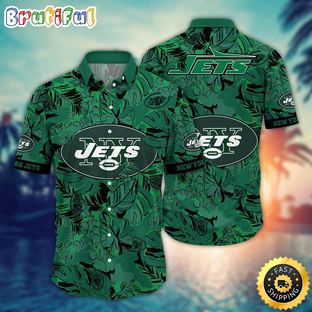 NFL New York Jets Hawaii Shirt Flower Tropical Holiday Attire