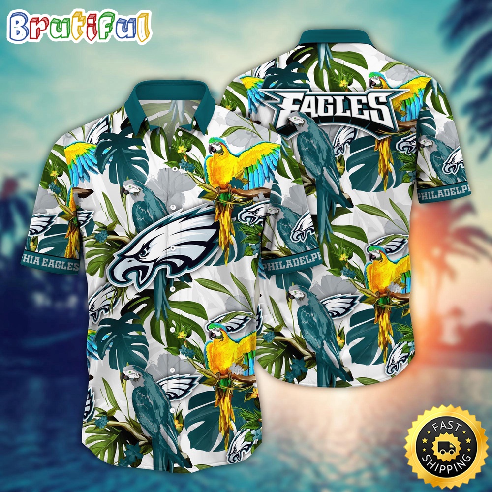 NFL Philadelphia Eagles Hawaii Shirt Flower Sunshine Inspired Tops